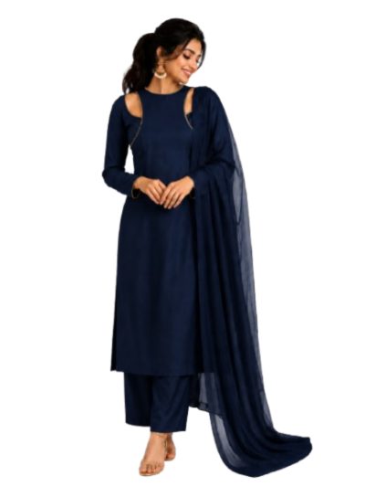 Adaa Bazaar Women's Halter Neck Kurta Set for Festive & Casual Wear
