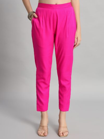 Adaa Bazaar Women's Readymade Suit (pink) with Dupatta