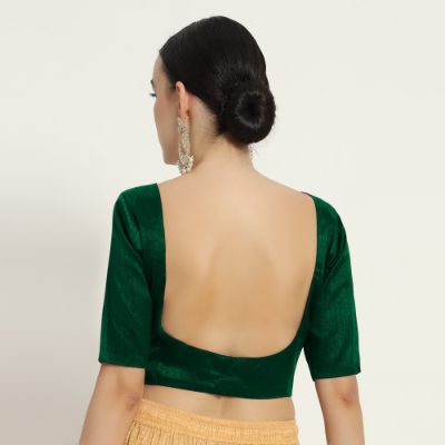 Adaa Bazaar Women's Readymade Blouse with Half Sleeves