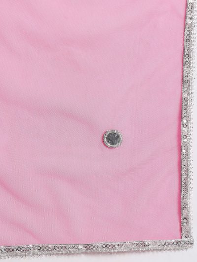 Adaa Bazaar Women's Readymade Patiala Suit (pink) with Dupatta