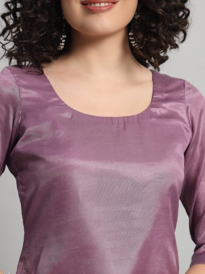 Adaa Bazaar Women's Readymade Patiala Suit (purple) with Dupatta