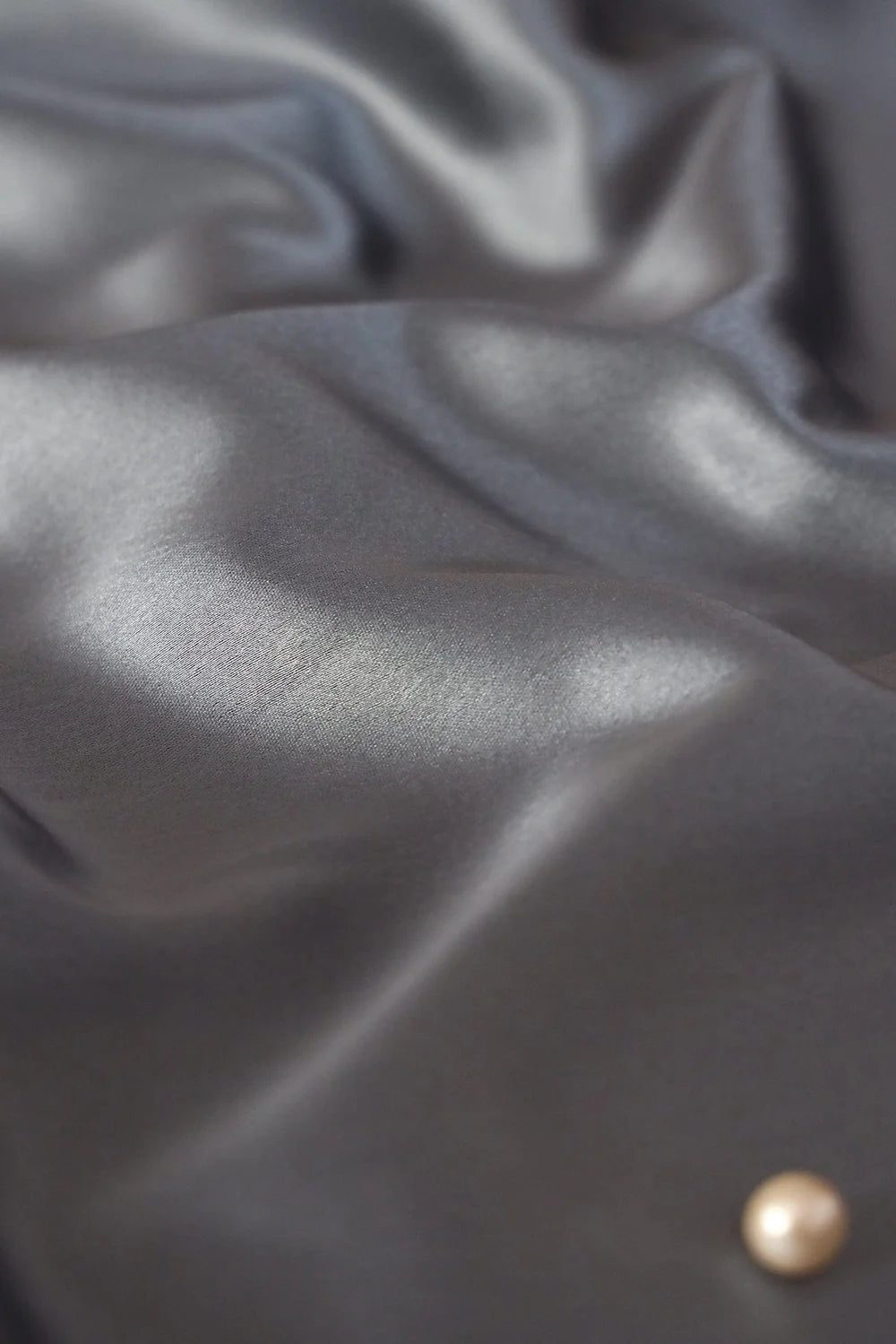 Adaa Bazaar Women's Grey Dyed Satin Fabric ₹ 145 Per Metre