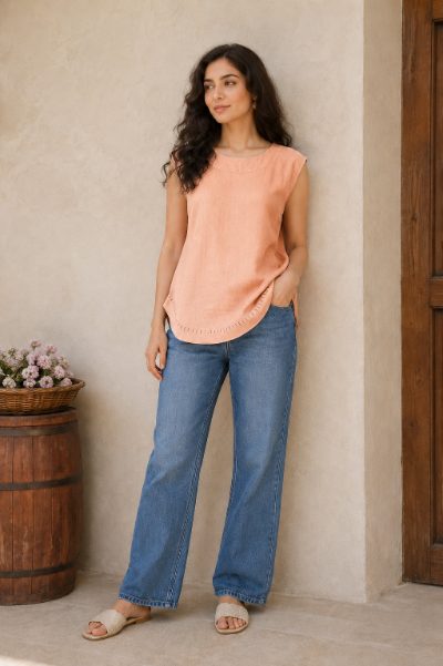 Women Cotton Cambric Top for Daily Use