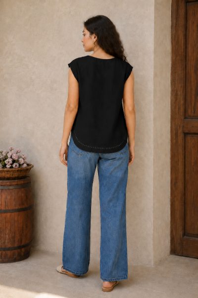 Women Cotton Cambric Top for Daily Use