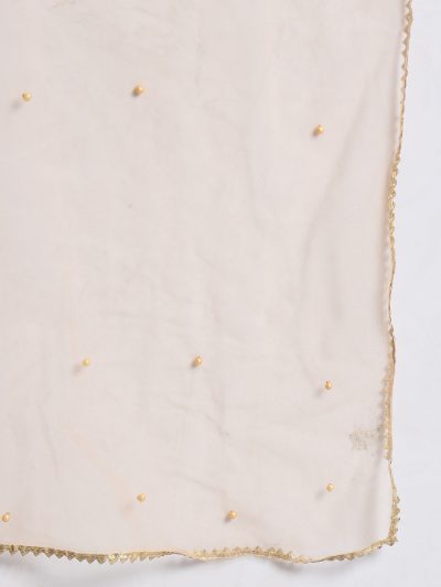 Adaa Bazaar Women's Readymade Patiala Suit (firozi) with Light Gold Dupatta