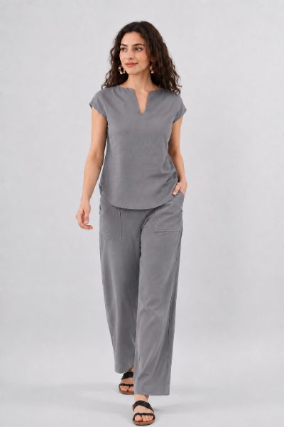 Adaa Bazaar Women's Cotton Cambric Co-Ord Set for Daily Wear
