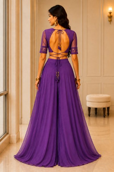 Women Sharara Blouse Set Perfect for Party or Festive in Any Weather