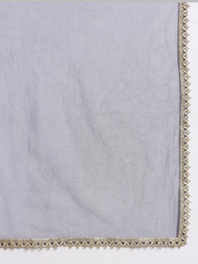 Adaa Bazaar Women's Readymade Suit (navy Blue) with Dupatta